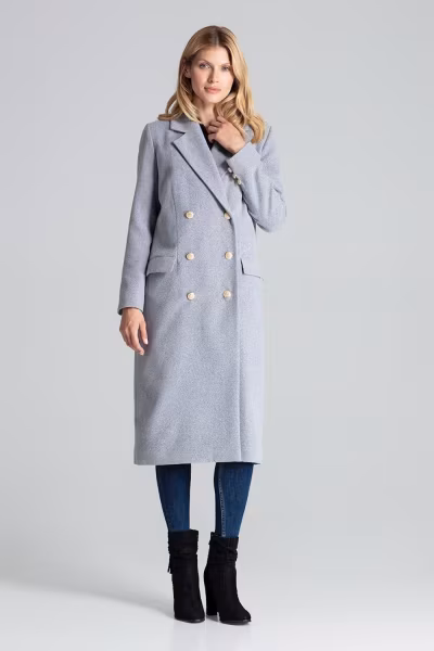 Płaszcz Damski Model M681 Grey - Figl — zdjęcie 1