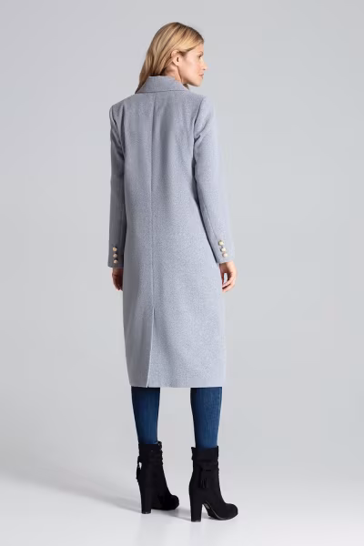 Płaszcz Damski Model M681 Grey - Figl — zdjęcie 3