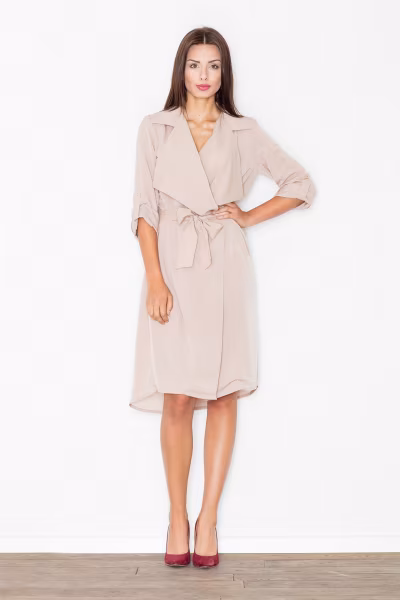 Sukienka Model M464 Beige - Figl — zdjęcie 2