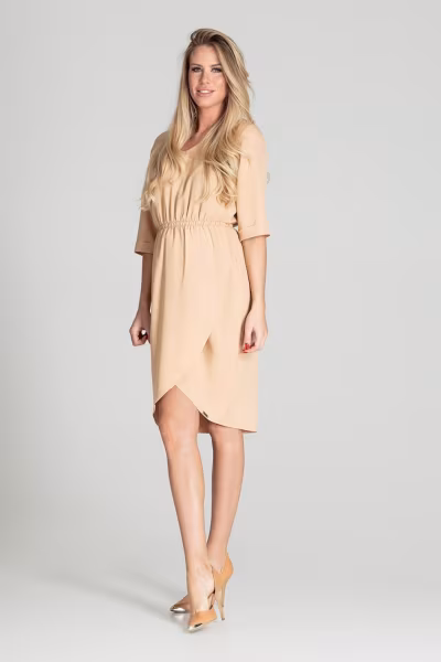 Sukienka Model M702 Beige - Figl — zdjęcie 1