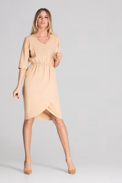 Sukienka Model M702 Beige - Figl — zdjęcie 2