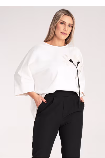 Bluzka Model M1118 White - Figl — zdjęcie 2