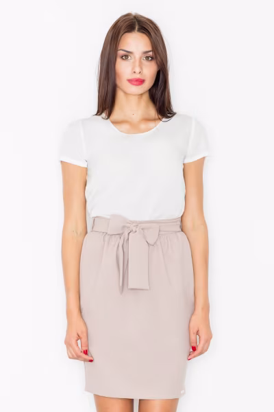 Spódnica Model M524 Beige - Figl — zdjęcie 1