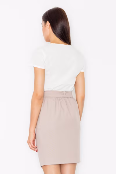 Spódnica Model M524 Beige - Figl — zdjęcie 3