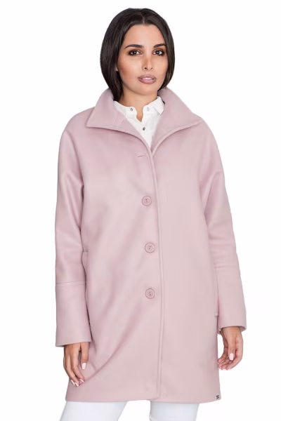 Płaszcz Damski Model M589 Pink - Figl — zdjęcie 1