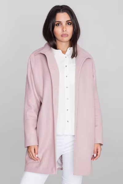 Płaszcz Damski Model M589 Pink - Figl — zdjęcie 2