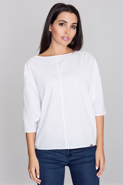 Bluzka Model M563 White - Figl — zdjęcie 1