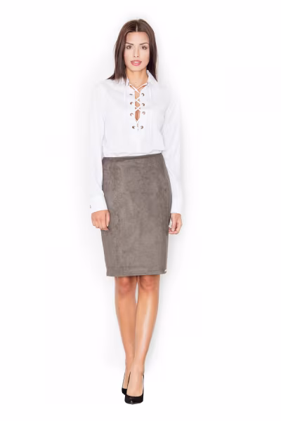 Spódnica Model M460 Oliwka - Figl — zdjęcie 2