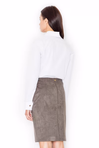 Spódnica Model M460 Oliwka - Figl — zdjęcie 3