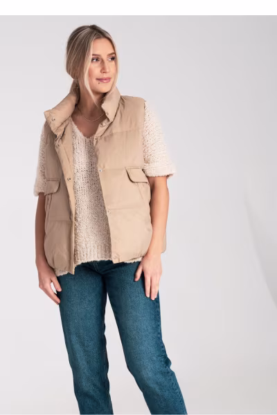 Kamizelka Model M1115 Beige - Figl — zdjęcie 2
