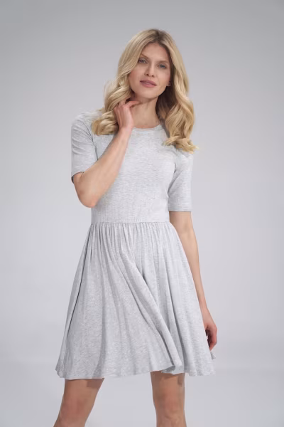 Sukienka Model M751 Grey Melange - Figl — zdjęcie 1