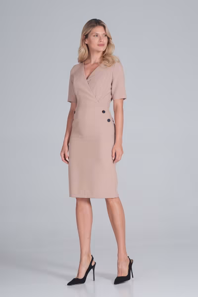 Sukienka Model M851 Beige - Figl — zdjęcie 1