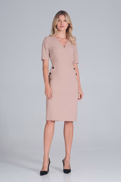 Sukienka Model M851 Beige - Figl — zdjęcie 2