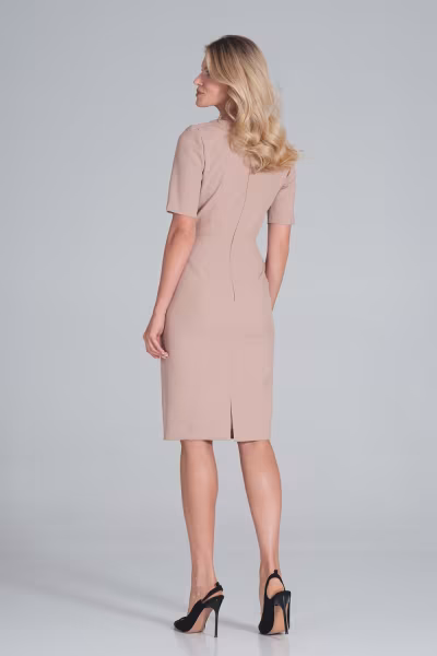 Sukienka Model M851 Beige - Figl — zdjęcie 3