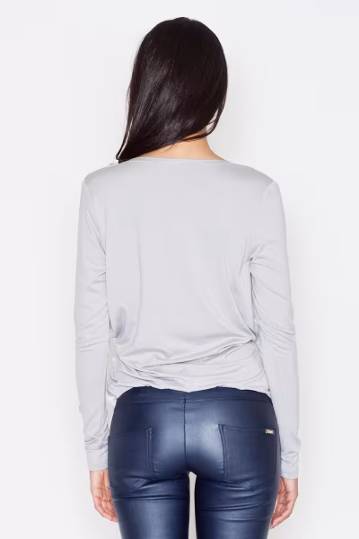 Bluzka Model 375 Dark Grey - Figl — zdjęcie 3