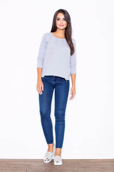 Bluza Damska Model 339 Grey - Figl — zdjęcie 2