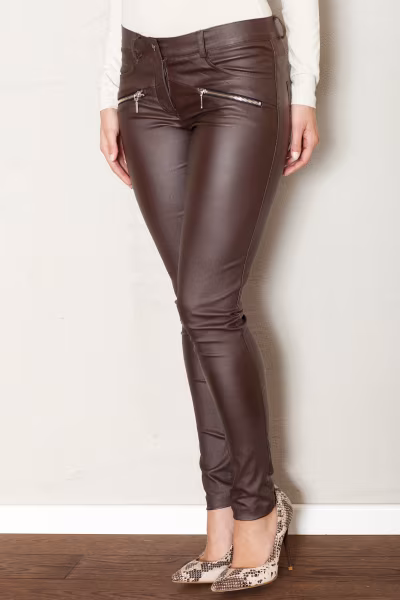 Spodnie Damskie Model 361 Brown - Figl — zdjęcie 1