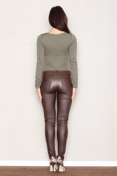 Spodnie Damskie Model 361 Brown - Figl — zdjęcie 3