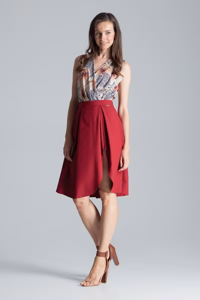 Spódnica Model M675 Bordo - Figl — zdjęcie 2