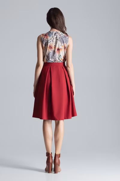 Spódnica Model M675 Bordo - Figl — zdjęcie 3