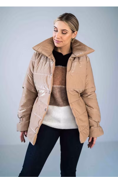 Kurtka Damska Model M933 Beige - Figl — zdjęcie 1