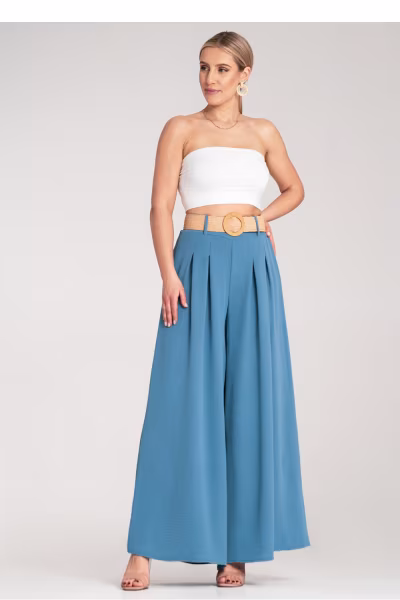 Spodnie Damskie Model M1160 Blue - Figl — zdjęcie 1