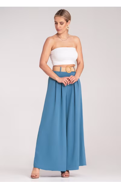 Spodnie Damskie Model M1160 Blue - Figl — zdjęcie 2