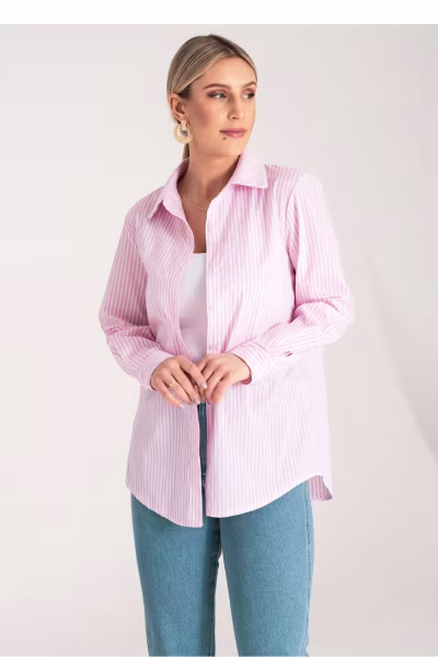 Koszula Damska Model M1174 Pink - Figl — zdjęcie 1