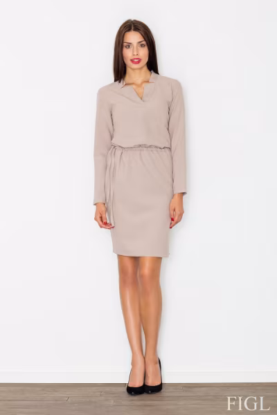 Sukienka Model M533 Beige - Figl — zdjęcie 2