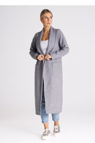 Płaszcz Damski Model M991 Grey - Figl — zdjęcie 2