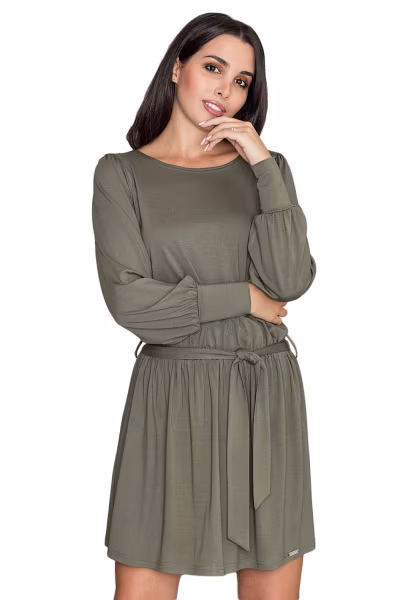 Sukienka Model M576 Oliwka - Figl — zdjęcie 2