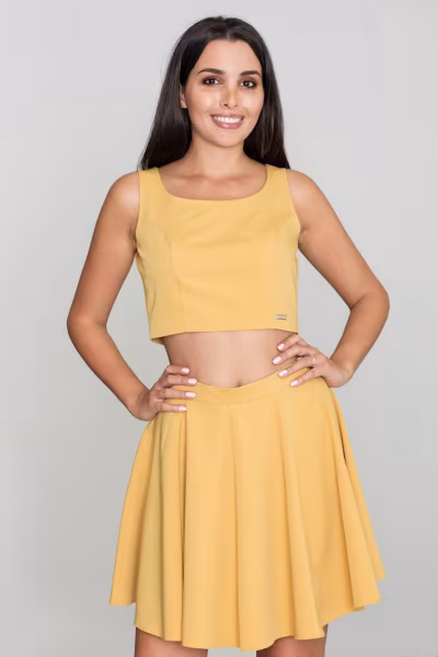 Spódnica Komplet Model M572 Musztarda - Figl — zdjęcie 1
