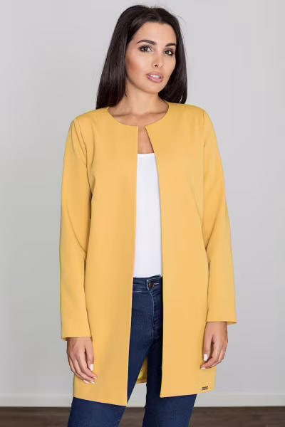 Płaszcz Damski Model M551 Yellow - Figl — zdjęcie 1