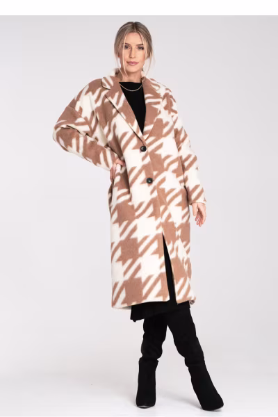 Płaszcz Damski Model M1112 Beige - Figl — zdjęcie 1