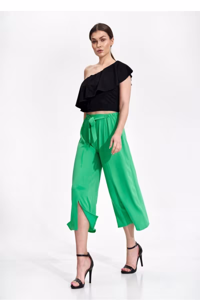 Spodnie Damskie Model M860 Green - Figl — zdjęcie 2