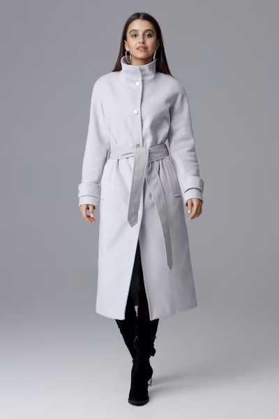 Płaszcz Damski Model M624 Grey - Figl — zdjęcie 1
