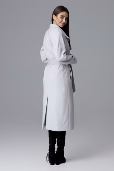 Płaszcz Damski Model M624 Grey - Figl — zdjęcie 2