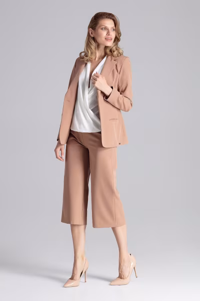 Żakiet Model M653 Brown - Figl — zdjęcie 2