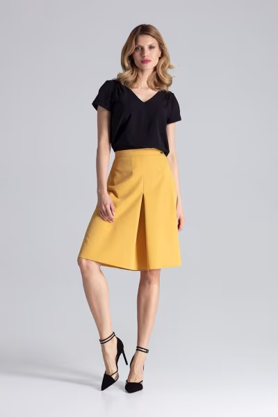 Spódnica Model M667 Musztarda - Figl — zdjęcie 1