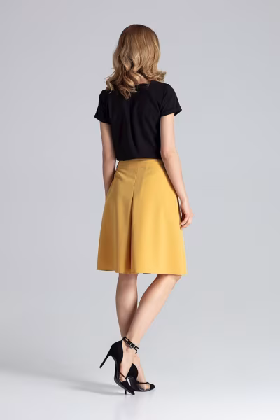 Spódnica Model M667 Musztarda - Figl — zdjęcie 3