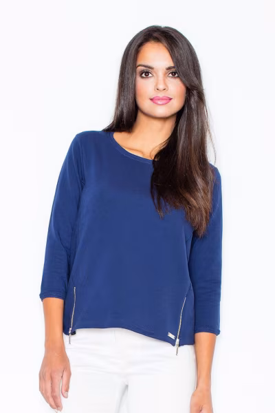 Bluza Damska Model 339 Navy - Figl — zdjęcie 1