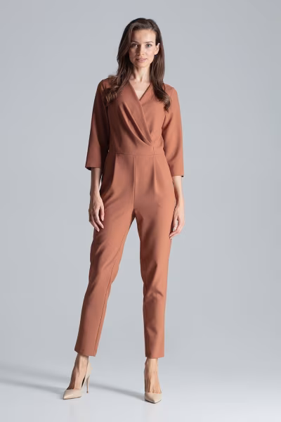 Kombinezon Damski Model M672 Brown - Figl — zdjęcie 2