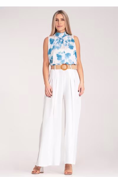 Spodnie Damskie Model M1160 White - Figl — zdjęcie 1