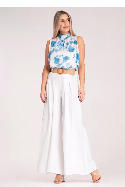 Spodnie Damskie Model M1160 White - Figl — zdjęcie 2