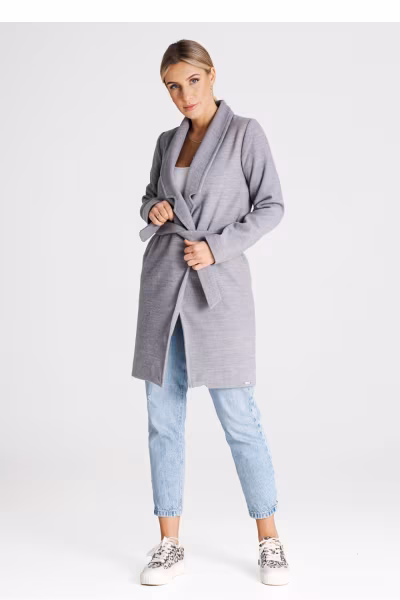 Płaszcz Damski Model M990 Grey - Figl — zdjęcie 2