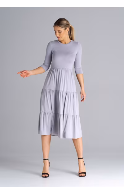 Sukienka Model M943 Light Grey - Figl — zdjęcie 1