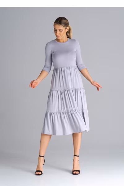 Sukienka Model M943 Light Grey - Figl — zdjęcie 2