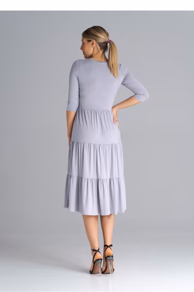 Sukienka Model M943 Light Grey - Figl — zdjęcie 3