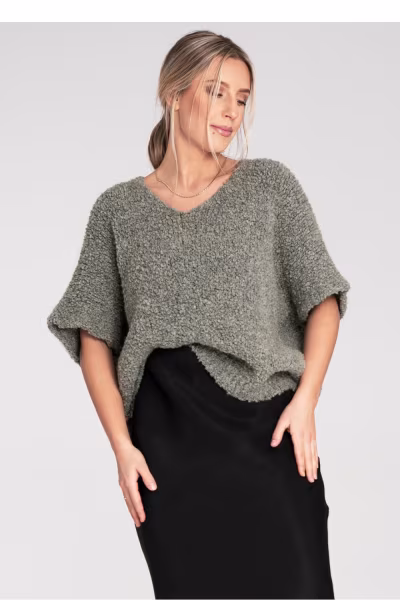 Sweter Damski Model M1109 Green - Figl — zdjęcie 1