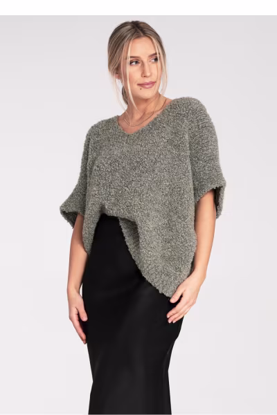 Sweter Damski Model M1109 Green - Figl — zdjęcie 2